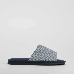 Best Zapatilla casa rizo azul marino Hombre Zapatillas Abiertas