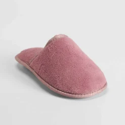 Hot Zapatilla casa toalla rosa Mujer Zapatillas Casa