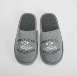 Outlet Zapatilla casa vintage gris Hombre Zapatillas Abiertas