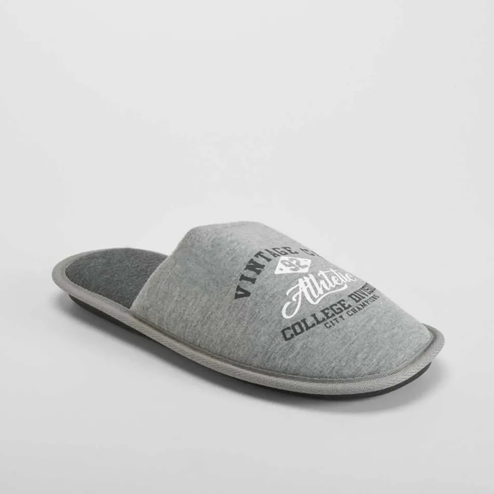 Outlet Zapatilla casa vintage gris Hombre Zapatillas Abiertas