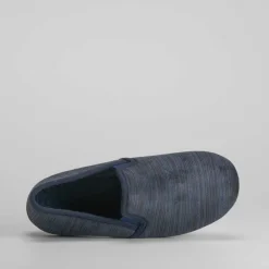 Clearance Zapatilla cerrada terciopelo azul Hombre Zapatillas Cerradas