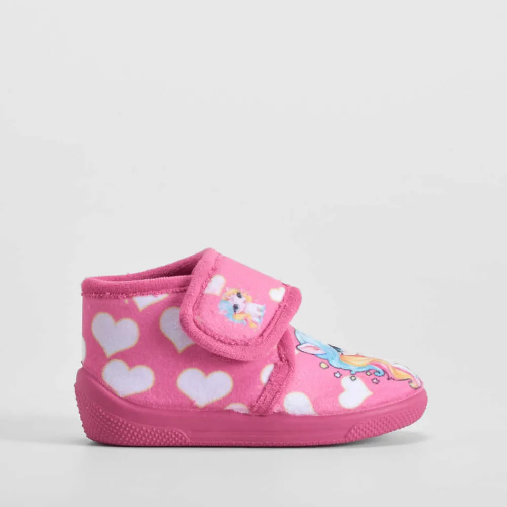 zapatilla_cerrada_velcro__SKUuolm7mEGe3_0.webp Sale Zapatilla cerrada velcro unicornio bebé rosa Zapatillas Casa