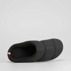 Zapatilla de casa abierta nylon negra Hombre Zapatillas Abiertas