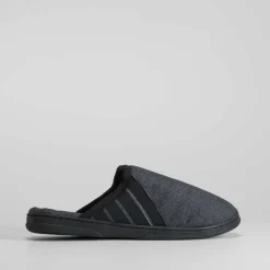 Online Zapatilla de casa jean negro Hombre Zapatillas Abiertas