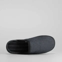 Online Zapatilla de casa jean negro Hombre Zapatillas Abiertas