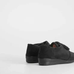 Best Zapatilla de casa negra velcro Mujer Zapatillas Casa