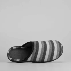 Outlet Zapatilla de casa rayas Hombre Zapatillas Abiertas