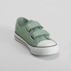 Clearance Zapatilla de lona verde Zapatillas Lona