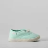 New Zapatilla lona bebé verde menta Zapatillas Lona