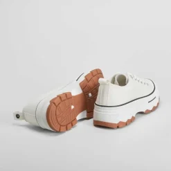 New Zapatilla lona chunky blanca Mujer Zapatillas Lona