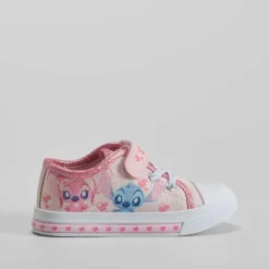 Outlet Zapatilla lona con luces rosa Zapatillas Lona