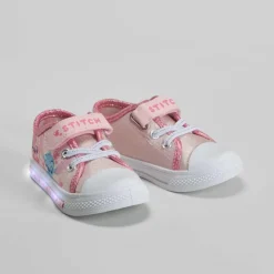 Outlet Zapatilla lona con luces rosa Zapatillas Lona