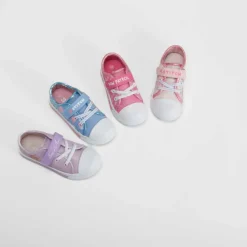 Outlet Zapatilla lona con luces rosa Zapatillas Lona