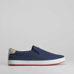 New Zapatilla lona elástico cinta Hombre Zapatillas Lona