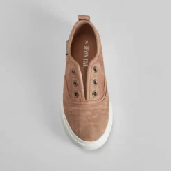 Online Zapatilla lona marrón efecto lavado Zapatillas Lona