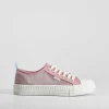 Online Zapatilla lona mesh rosa Mujer Zapatillas Lona