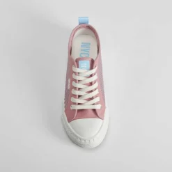 Online Zapatilla lona mesh rosa Mujer Zapatillas Lona