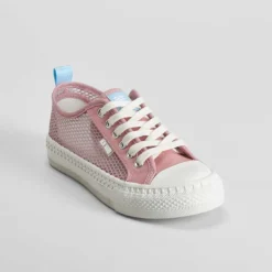 Online Zapatilla lona mesh rosa Mujer Zapatillas Lona