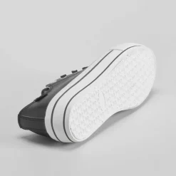 Online Zapatilla lona plataforma color negro Mujer Zapatillas Lona