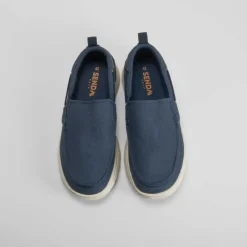 Clearance Zapatilla lona slip on azul marino Hombre Zapatillas Lona