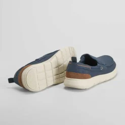 Clearance Zapatilla lona slip on azul marino Hombre Zapatillas Lona