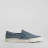 Online Zapatilla lona slip on azul Hombre Zapatillas Lona