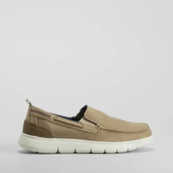 Discount Zapatilla lona slip on taupe Hombre Zapatillas Lona