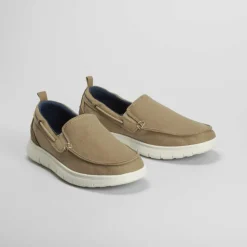 Discount Zapatilla lona slip on taupe Hombre Zapatillas Lona