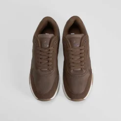 Discount Zapatilla marrón casual estilo moderno Hombre Sneakers