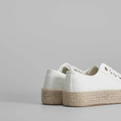 Sale Zapatilla plataforma bandeleta yute Mujer Zapatillas Lona