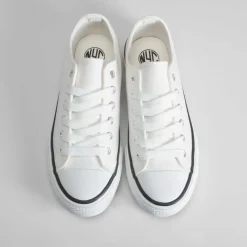 Online Zapatilla puntera lona Mujer Zapatillas Lona