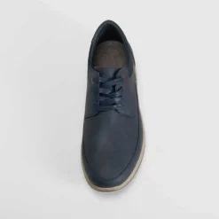 Outlet Zapato blucher basalto azul Hombre Zapatos Confort|Zapatos Casual