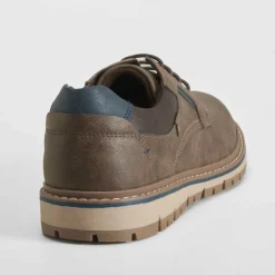 Clearance Zapato blucher cuña dentada marrón Hombre Zapatos Casual