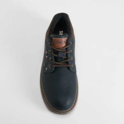 Sale Zapato blucher tacón dentado negro Hombre Zapatos Casual