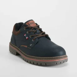 Sale Zapato blucher tacón dentado negro Hombre Zapatos Casual