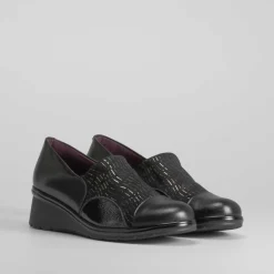 Sale Zapato cerrado con brillos piel Mujer Zapatos Confort