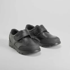 Discount Zapato colegial negro velcro piel Zapatos