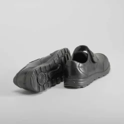 Discount Zapato colegial negro velcro piel Zapatos