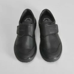 Hot Zapato colegial piel negro Zapatos