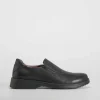 Outlet Zapato colegial slip on piel negro Hombre Zapatos Vestir|Slip On