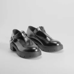 Clearance Zapato con tira negro Mujer Zapatos Planos