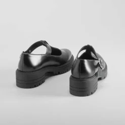 Clearance Zapato con tira negro Mujer Zapatos Planos