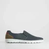Outlet Zapato cosidos piel superflex Hombre Slip On|Zapatos Confort