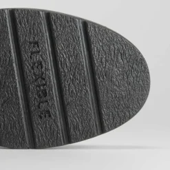 Clearance Zapato cuña de piel negro Mujer Zapatos Confort