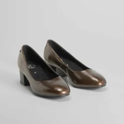 Zapato de tacón marrón Mujer Zapatos Confort|Zapatos Tacón