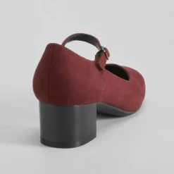 Online Zapato pulsera de tacón burdeos Mujer Zapatos Confort|Zapatos Tacón