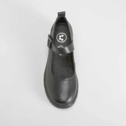 Hot Zapato pulsera de tacón piel negro Mujer Zapatos Confort|Zapatos Tacón