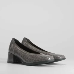 New Zapato salón coco gris Mujer Zapatos Confort|Zapatos Tacón