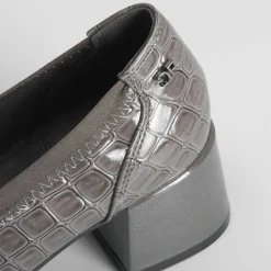 New Zapato salón coco gris Mujer Zapatos Confort|Zapatos Tacón