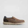 Zapato slip on rukwa piel marrón Hombre Slip On|Zapatos Confort